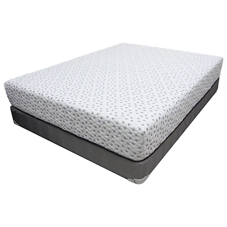 King 8" Visco Memory Foam Mattress and Urban Foundation